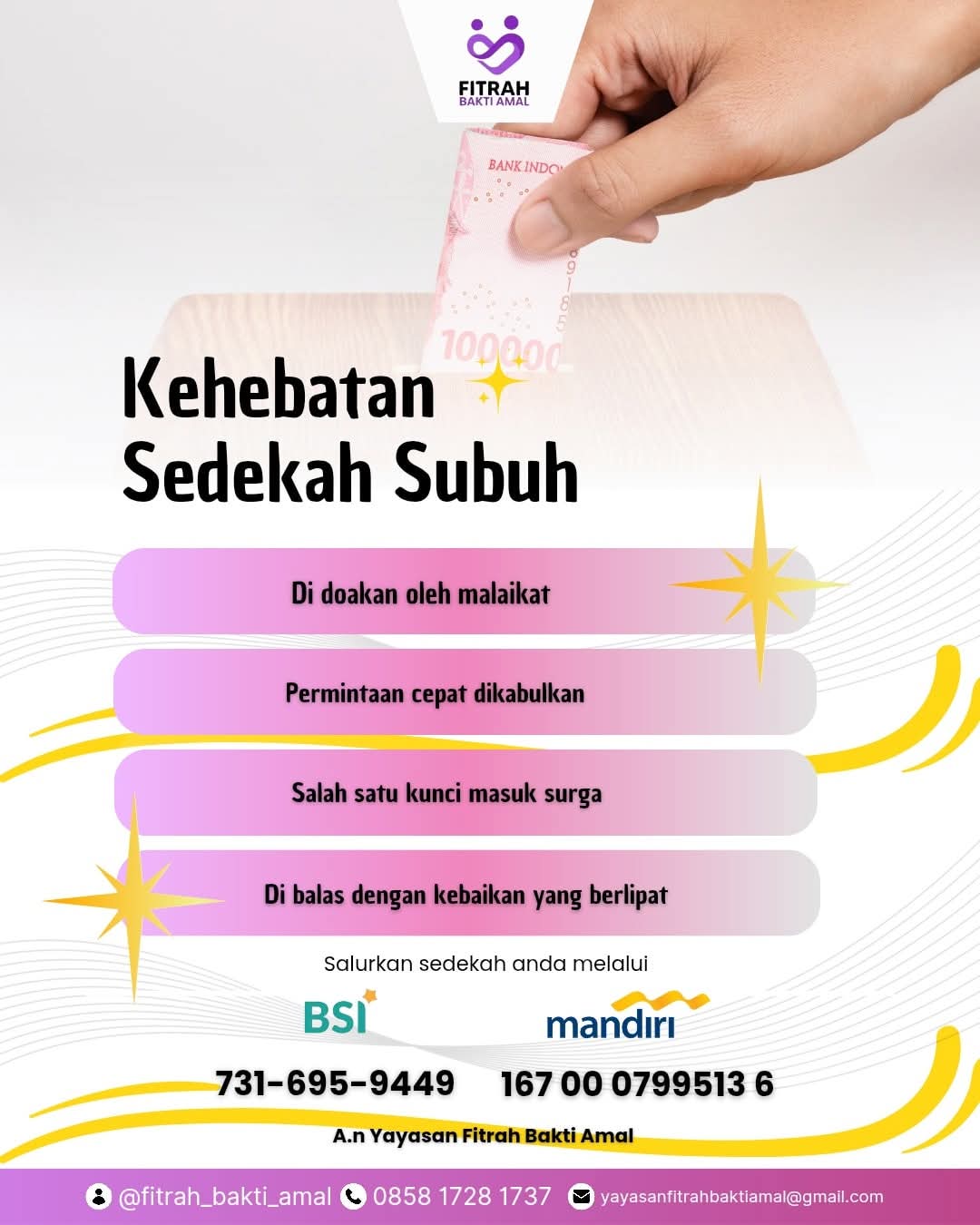 Kehebatan Sedekah Subuh